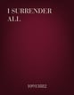I Surrender All piano sheet music cover